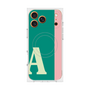 プレミアムスクエアケース with MagSafe［ オリジナル - initial color line - A green ］