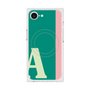 プレミアムスクエアケース with MagSafe［ オリジナル - initial color line - A green ］