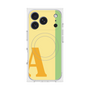 プレミアムスクエアケース with MagSafe［ オリジナル - initial color line - A yellow ］