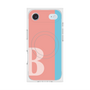 プレミアムスクエアケース with MagSafe［ オリジナル - initial color line - B pink ］