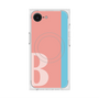 プレミアムスクエアケース with MagSafe［ オリジナル - initial color line - B pink ］