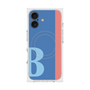 プレミアムスクエアケース with MagSafe［ オリジナル - initial color line - B blue ］