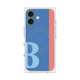 プレミアムスクエアケース with MagSafe［ オリジナル - initial color line - B blue ］