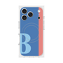 プレミアムスクエアケース with MagSafe［ オリジナル - initial color line - B blue ］