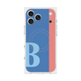 プレミアムスクエアケース with MagSafe［ オリジナル - initial color line - B blue ］
