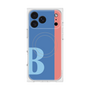プレミアムスクエアケース with MagSafe［ オリジナル - initial color line - B blue ］
