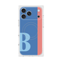 プレミアムスクエアケース with MagSafe［ オリジナル - initial color line - B blue ］