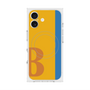 プレミアムスクエアケース with MagSafe［ オリジナル - initial color line - B orange ］