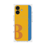 プレミアムスクエアケース with MagSafe［ オリジナル - initial color line - B orange ］