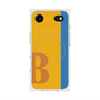 プレミアムスクエアケース with MagSafe［ オリジナル - initial color line - B orange ］