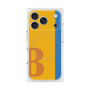 プレミアムスクエアケース with MagSafe［ オリジナル - initial color line - B orange ］