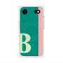 プレミアムスクエアケース with MagSafe［ オリジナル - initial color line - B green ］