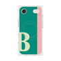 プレミアムスクエアケース with MagSafe［ オリジナル - initial color line - B green ］