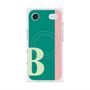 プレミアムスクエアケース with MagSafe［ オリジナル - initial color line - B green ］