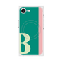 プレミアムスクエアケース with MagSafe［ オリジナル - initial color line - B green ］