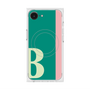 プレミアムスクエアケース with MagSafe［ オリジナル - initial color line - B green ］