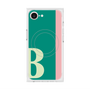 プレミアムスクエアケース with MagSafe［ オリジナル - initial color line - B green ］