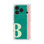 プレミアムスクエアケース with MagSafe［ オリジナル - initial color line - B green ］