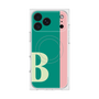 プレミアムスクエアケース with MagSafe［ オリジナル - initial color line - B green ］