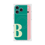 プレミアムスクエアケース with MagSafe［ オリジナル - initial color line - B green ］