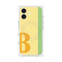 プレミアムスクエアケース with MagSafe［ オリジナル - initial color line - B yellow ］
