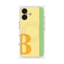 プレミアムスクエアケース with MagSafe［ オリジナル - initial color line - B yellow ］