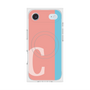 プレミアムスクエアケース with MagSafe［ オリジナル - initial color line - C pink ］