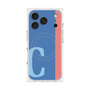 プレミアムスクエアケース with MagSafe［ オリジナル - initial color line - C blue ］