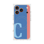 プレミアムスクエアケース with MagSafe［ オリジナル - initial color line - C blue ］
