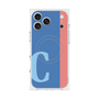 プレミアムスクエアケース with MagSafe［ オリジナル - initial color line - C blue ］