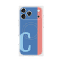 プレミアムスクエアケース with MagSafe［ オリジナル - initial color line - C blue ］