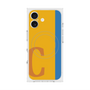 プレミアムスクエアケース with MagSafe［ オリジナル - initial color line - C orange ］