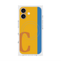 プレミアムスクエアケース with MagSafe［ オリジナル - initial color line - C orange ］