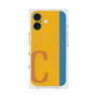 プレミアムスクエアケース with MagSafe［ オリジナル - initial color line - C orange ］