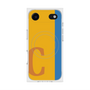 プレミアムスクエアケース with MagSafe［ オリジナル - initial color line - C orange ］