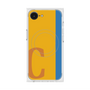 プレミアムスクエアケース with MagSafe［ オリジナル - initial color line - C orange ］