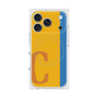 プレミアムスクエアケース with MagSafe［ オリジナル - initial color line - C orange ］