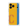 プレミアムスクエアケース with MagSafe［ オリジナル - initial color line - C orange ］