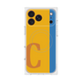 プレミアムスクエアケース with MagSafe［ オリジナル - initial color line - C orange ］