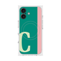 プレミアムスクエアケース with MagSafe［ オリジナル - initial color line - C green ］