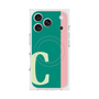 プレミアムスクエアケース with MagSafe［ オリジナル - initial color line - C green ］