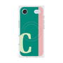 プレミアムスクエアケース with MagSafe［ オリジナル - initial color line - C green ］