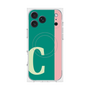 プレミアムスクエアケース with MagSafe［ オリジナル - initial color line - C green ］