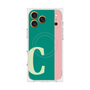 プレミアムスクエアケース with MagSafe［ オリジナル - initial color line - C green ］