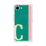 プレミアムスクエアケース with MagSafe［ オリジナル - initial color line - C green ］