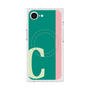 プレミアムスクエアケース with MagSafe［ オリジナル - initial color line - C green ］