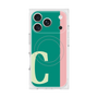 プレミアムスクエアケース with MagSafe［ オリジナル - initial color line - C green ］