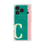 プレミアムスクエアケース with MagSafe［ オリジナル - initial color line - C green ］