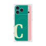 プレミアムスクエアケース with MagSafe［ オリジナル - initial color line - C green ］
