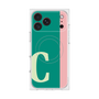 プレミアムスクエアケース with MagSafe［ オリジナル - initial color line - C green ］
